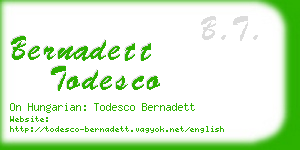 bernadett todesco business card